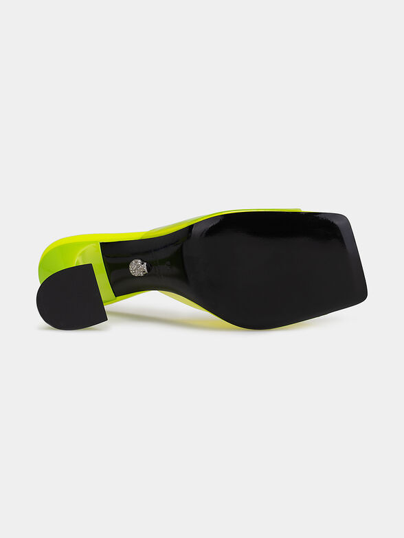 Leather sandals with transparent strap - 5