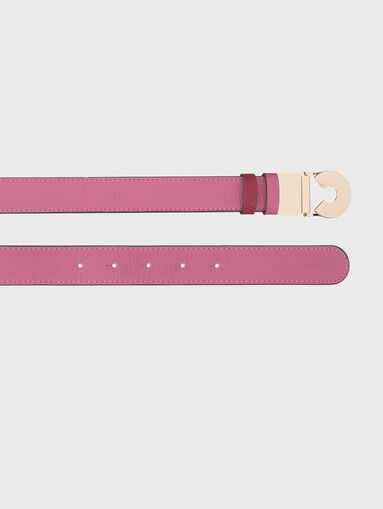Reversible belt with gold buckle  - 5