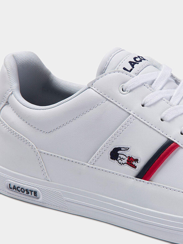 EUROPA Leather sneakers with tricolor details - 5