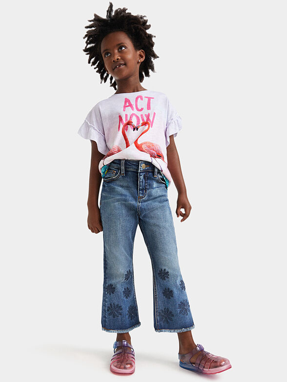 ESTRELLA jeans with floral embroidery - 2