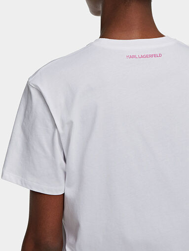 Black t-shirt with graphic art print - 3