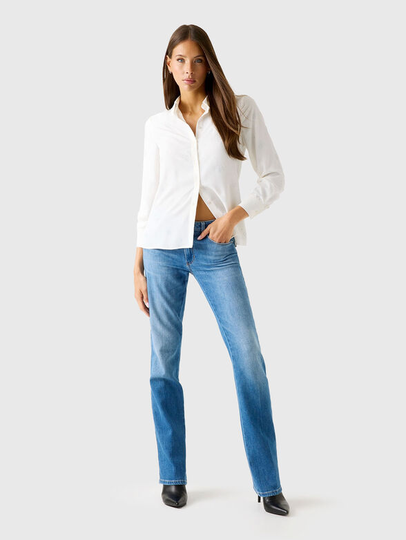 Long sleeved shirt with 4G logo rhinestones - 2