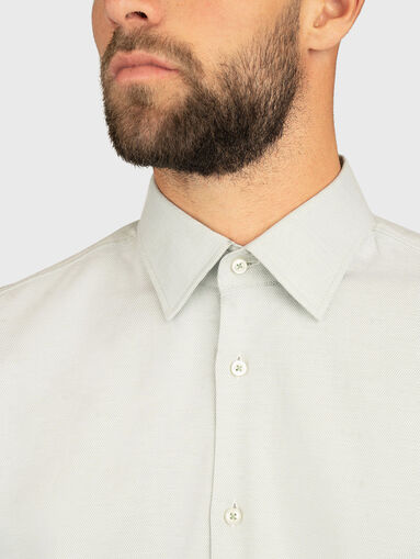 Micro print cotton shirt - 4