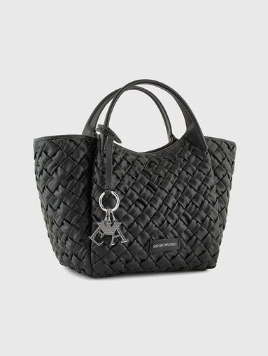 Shopper bag with woven texture - 3