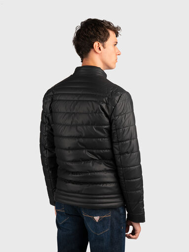 Quilted jacket with logo accent - 3