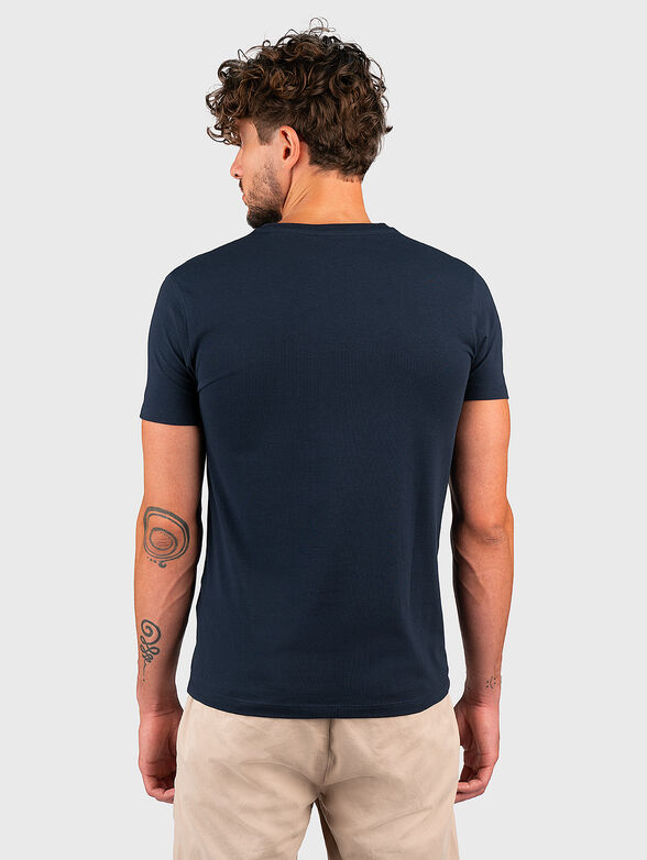 JACK dark blue T-shirt with logo detail - 3
