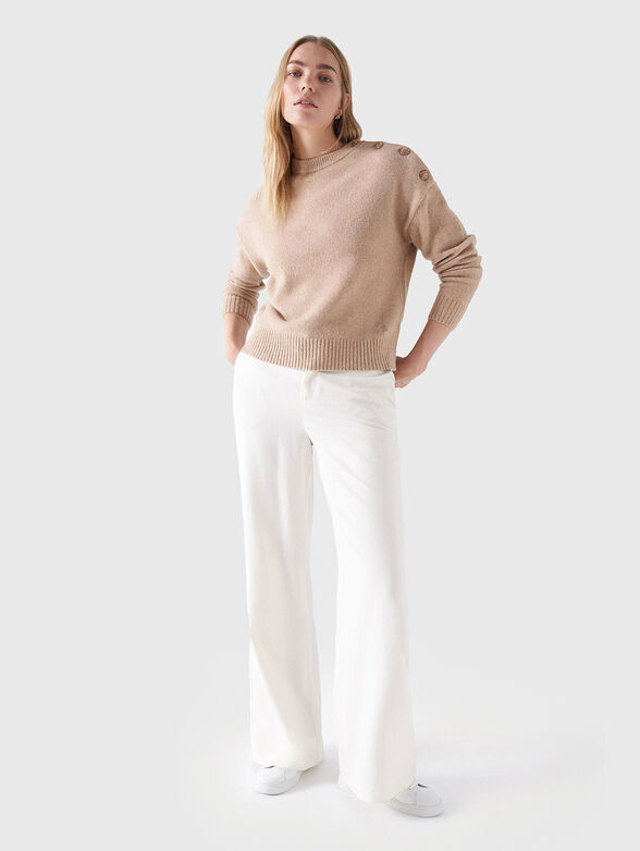 Sweater with accent buttons - 2