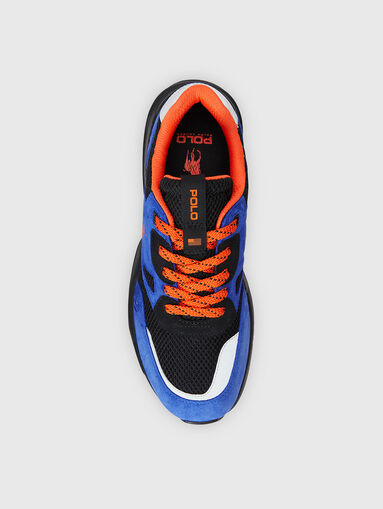 Multicoloured suede sports shoes - 4