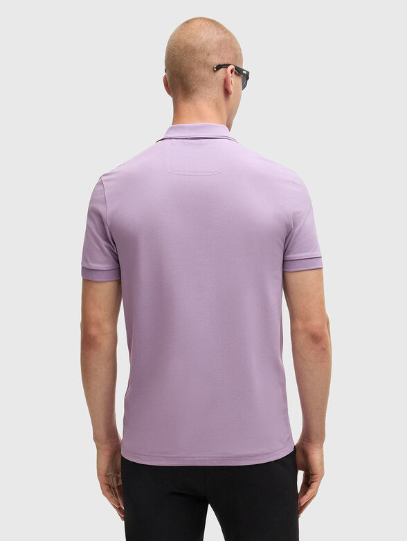 Polo shirt with logo in blue - 3