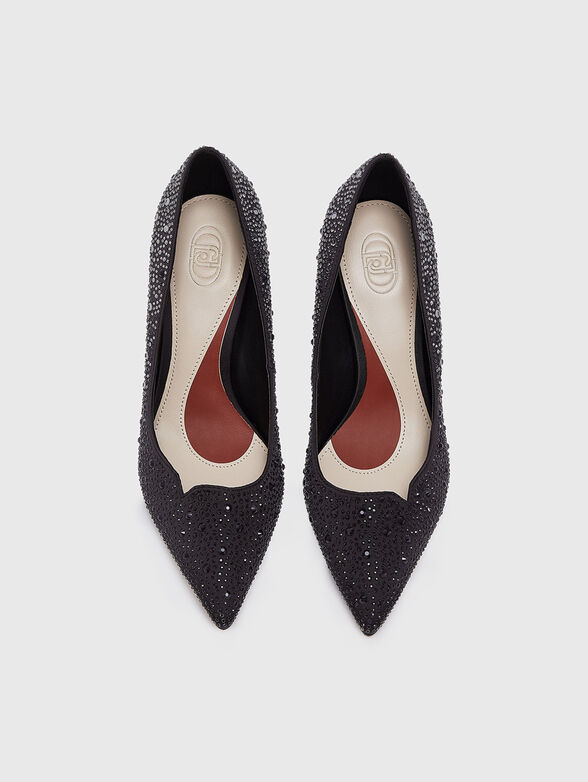 Rhinestone high heels - 6