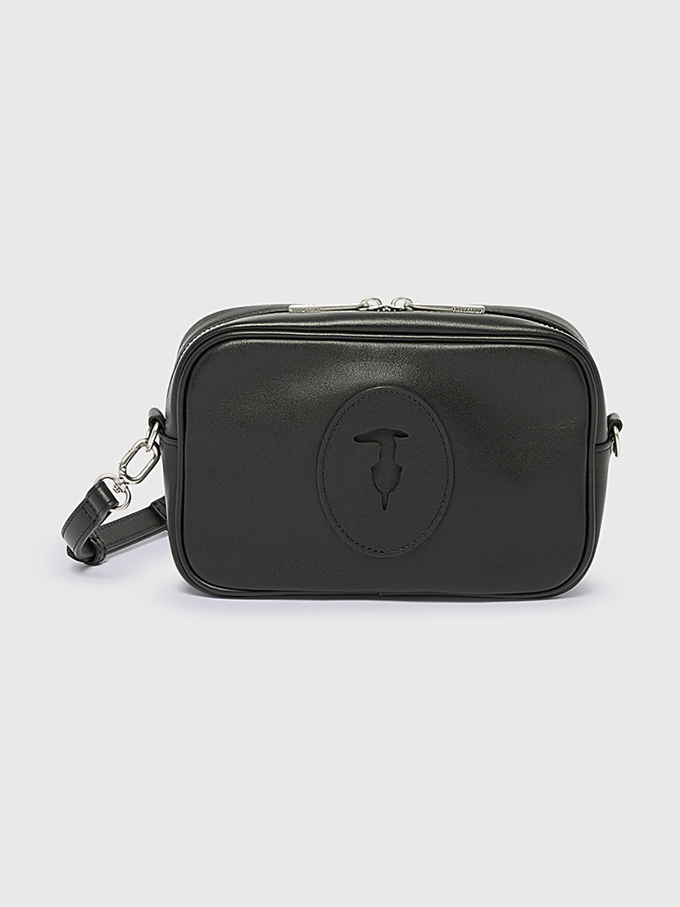 TRUSSARDI レザー2WAYバッグ TRUSSARDI(トラサルディ) / ショルダーバッグ/レザー/BLK/無地