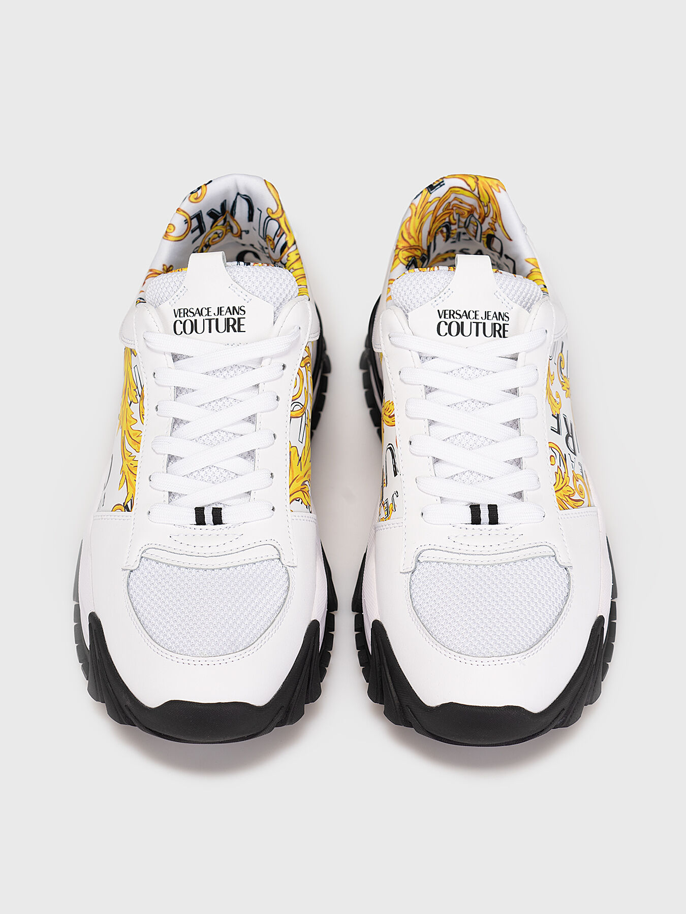 トップス gianni versace Y NEW TRAIL black sports shoes brand VERSACE JEANS COUTURE
