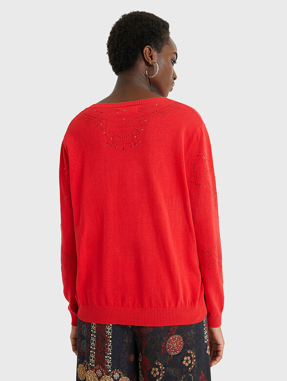 GANTE Sweater in red color - 3