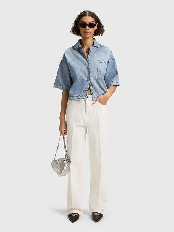 GESILA short sleeve denim shirt - 1