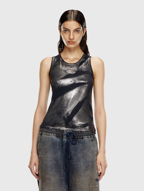 T-LYNYS-P1 oval logo tank top - 1