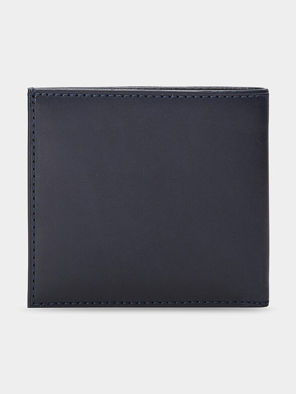 BILLFOLD blue leather wallet - 2