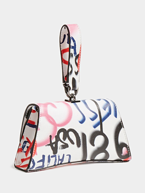 DEVIN Crossbody bag with colored graffiti print - 2