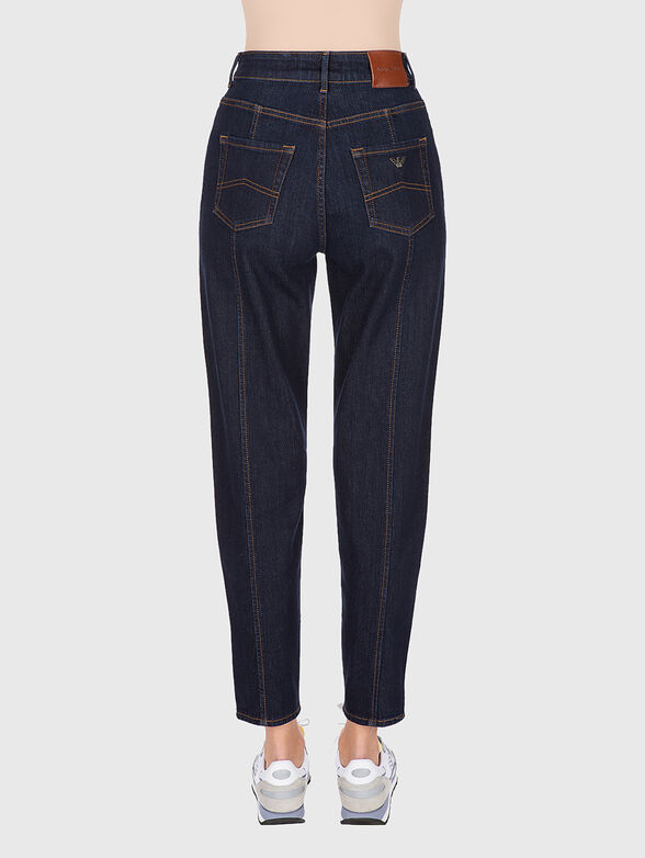 High waist jeans with logo - 2