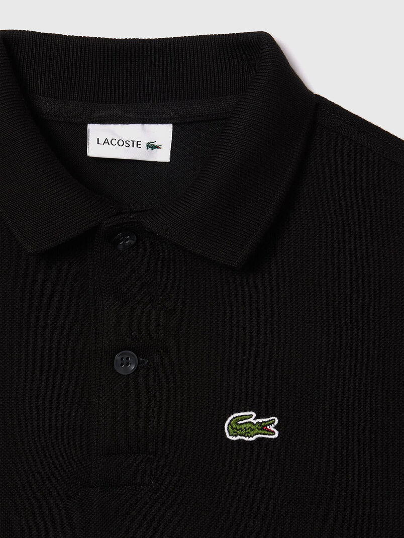 Cotton polo shirt with logo  - 3