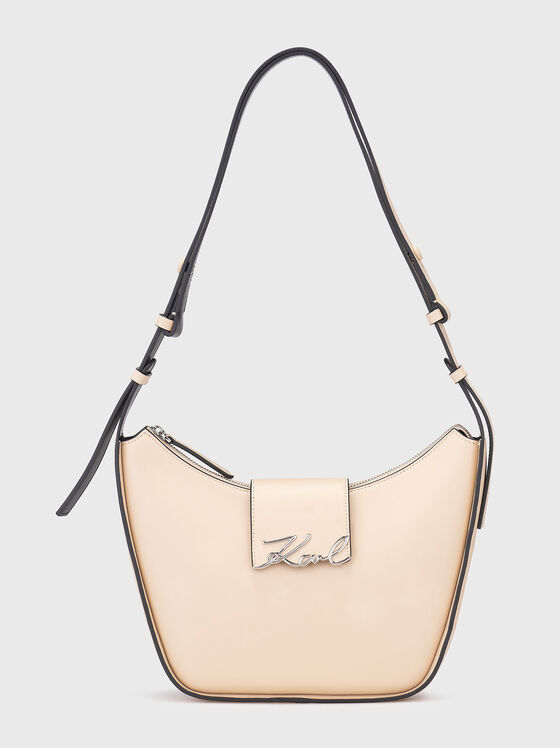 Кожена чанта с дълга презрамка - 1