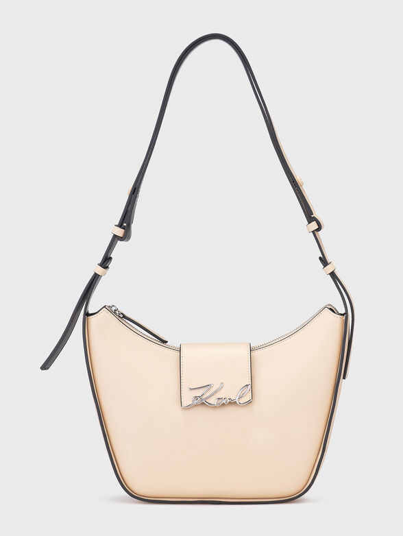 Leather bag with long strap - 1