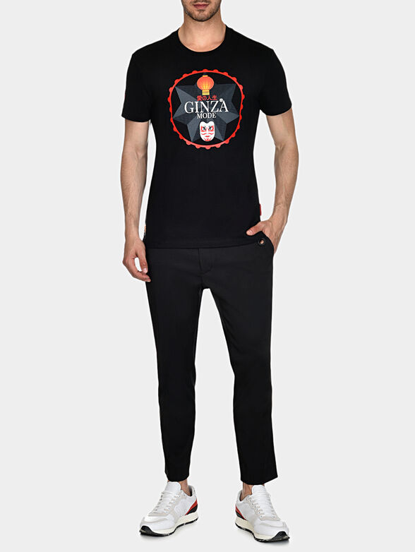 TS013 T-shirt with logo accent - 1