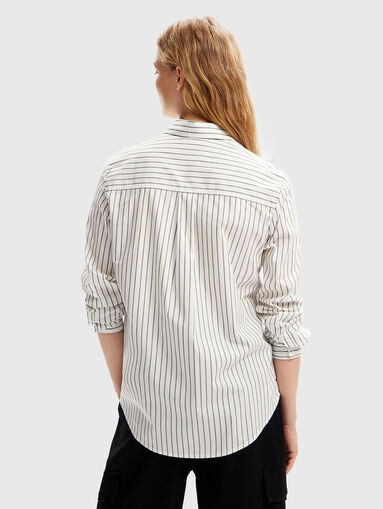 FLORENCA striped shirt with contrast elements - 3