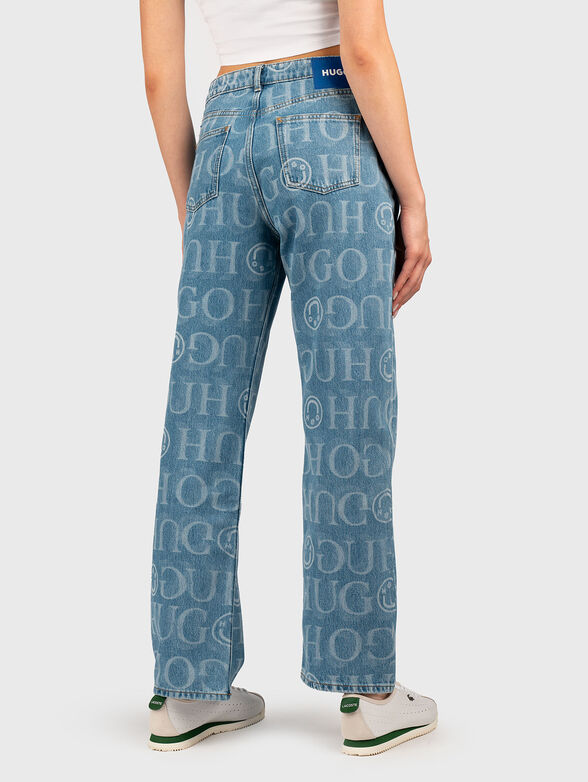 ELYAH light blue jeans with print - 2
