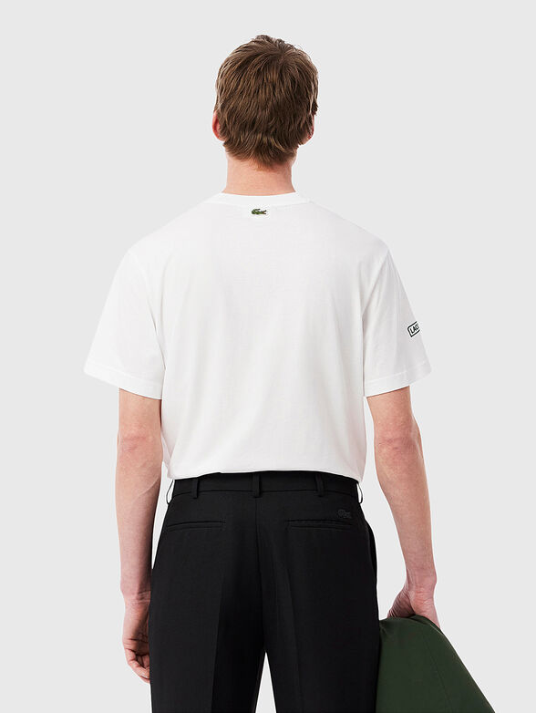 Cotton T-shirt in dark blue - 3