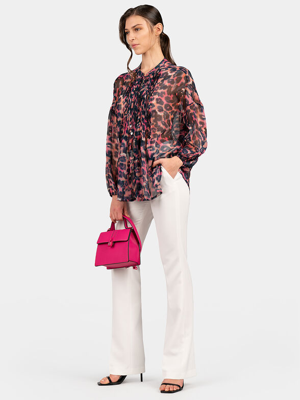 DIAMANTE blouse with long sleeve - 2