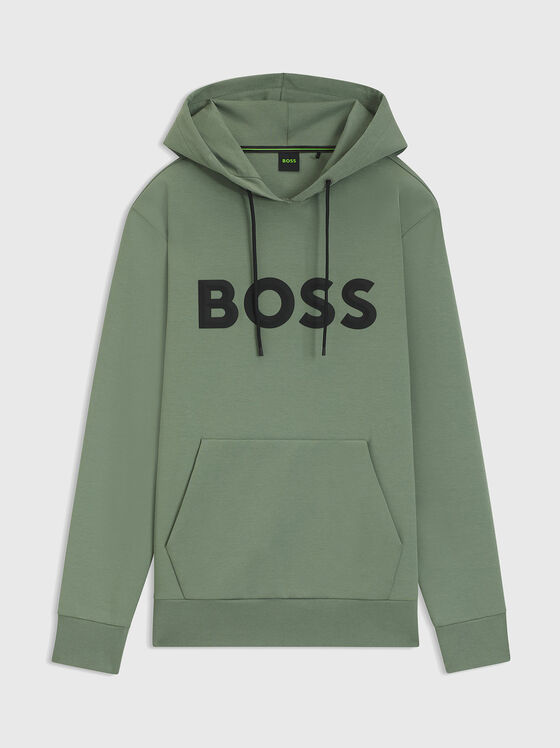 Cotton sweatshirt with accent logo - 1