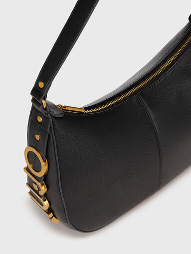 Hobo bag with logo accent - 5