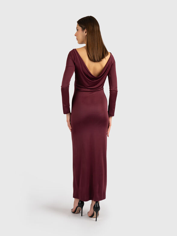 Midi dress with an open back - 2