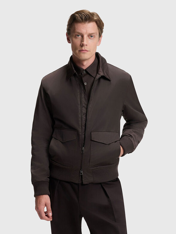 BECKHAM x BOSS padded jacket with classic collar - 1