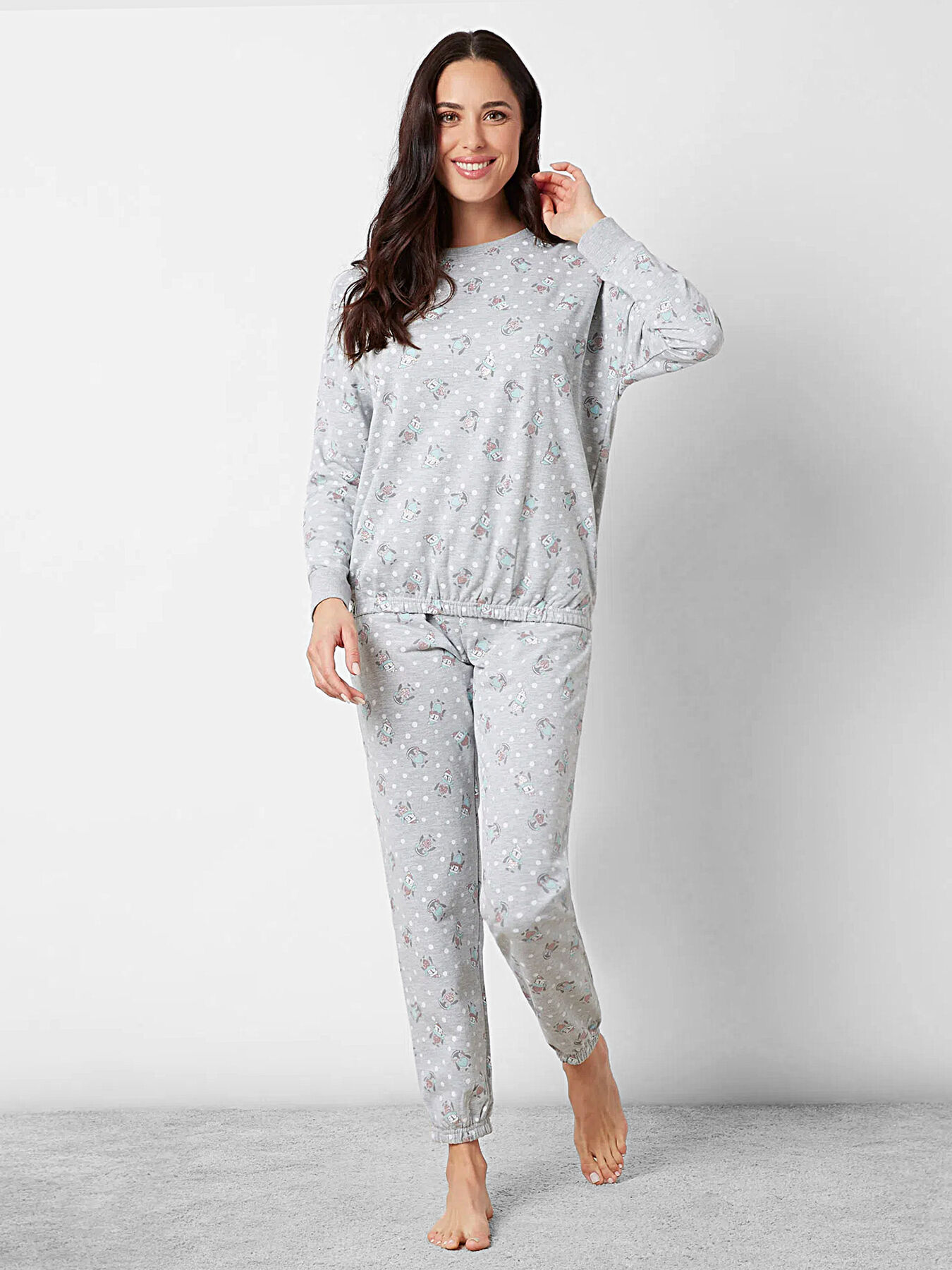 Grey penguin pyjamas clearance