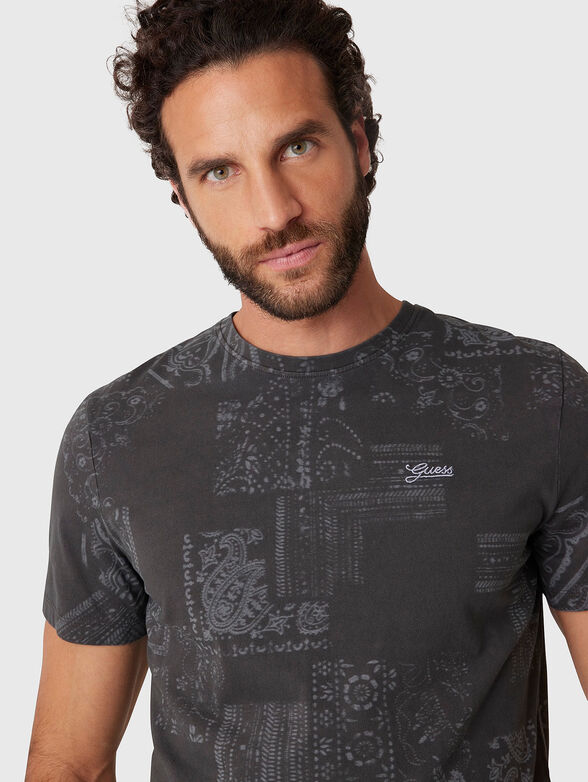 T-shirt with logo embroidery - 4