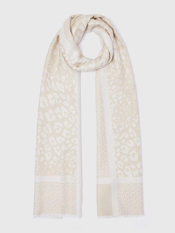 Jacquard scarf with logo - 1
