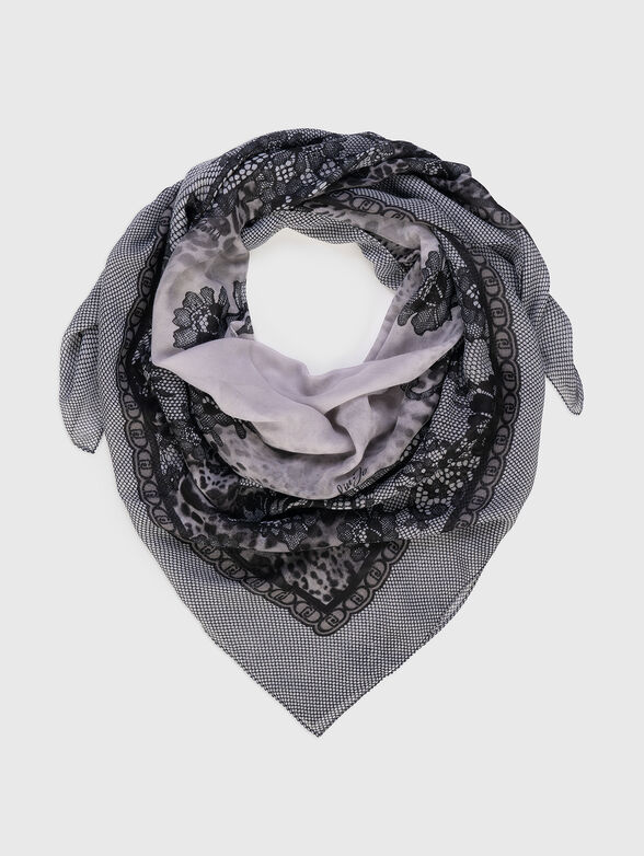 Square scarf with print - 1