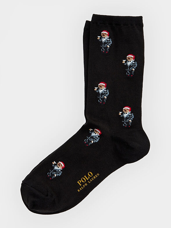 Polo Bear black socks - 1