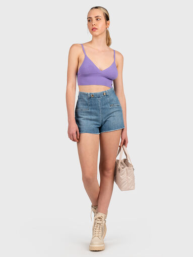 Denim shorts - 5