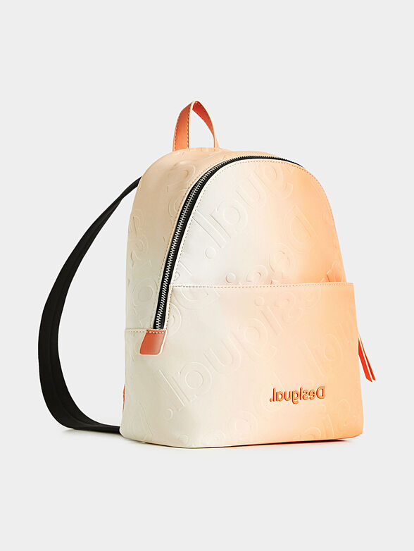 Backpack with embossed logo and ombre effect - 3