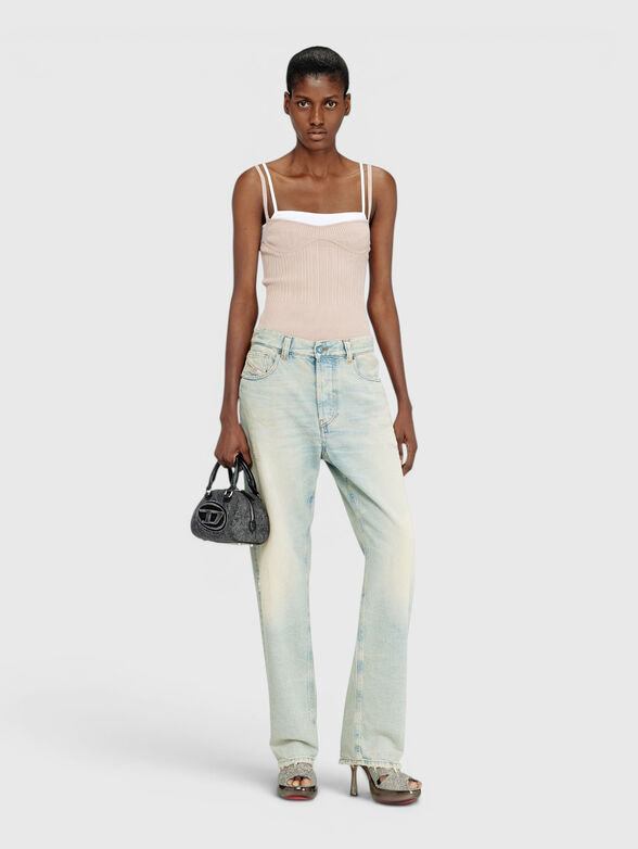 M-ZARRINA top with ribbed knit - 2