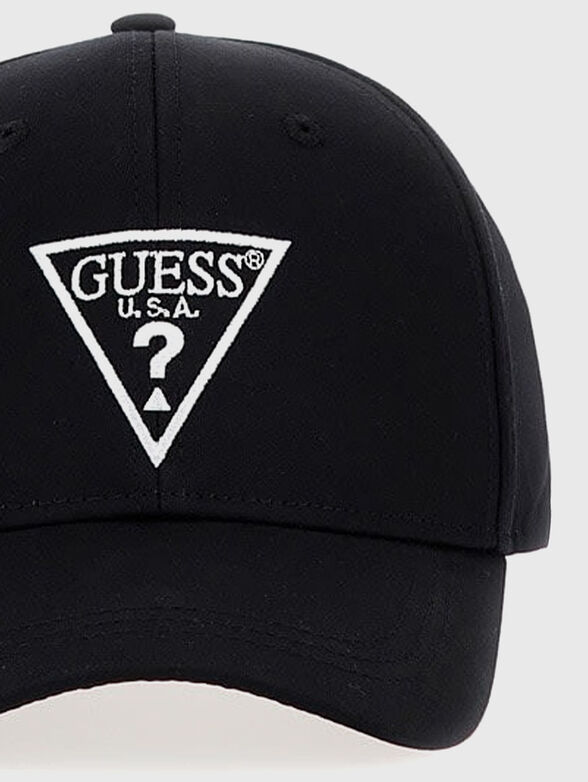 Baseball cap with triangular logo accent - 2