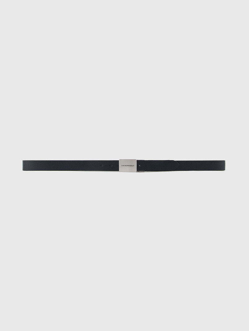 Leather belt with logo - 3