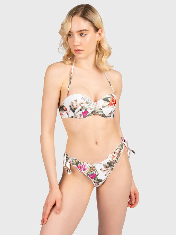 Bikini bottom with floral print - 3