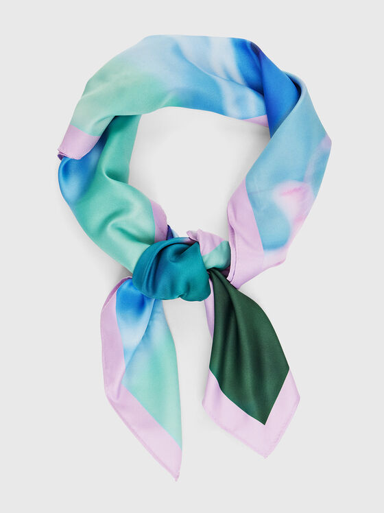 Scarf with watercolour print - 1
