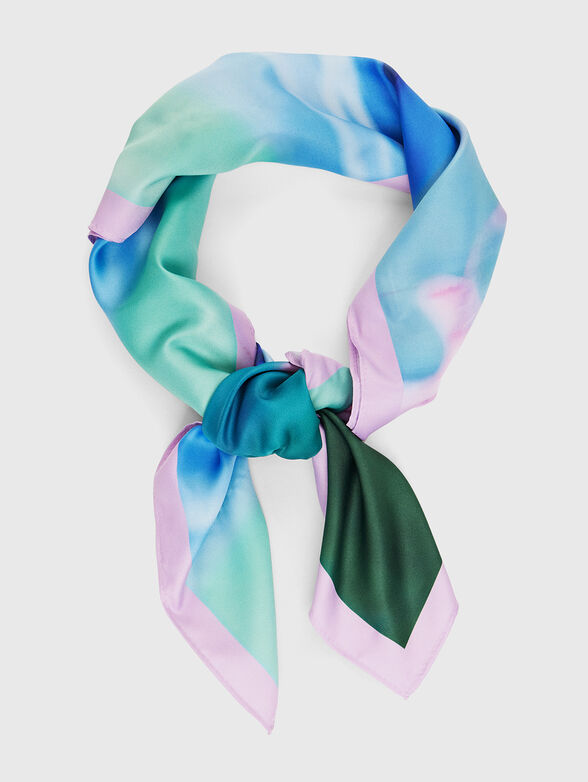 Scarf with watercolour print - 1