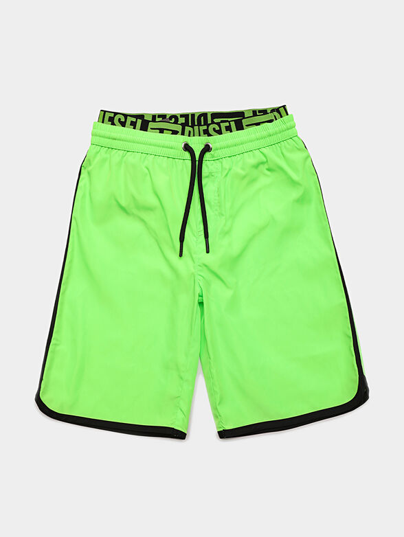 Swim shorts with branded waistband - 1