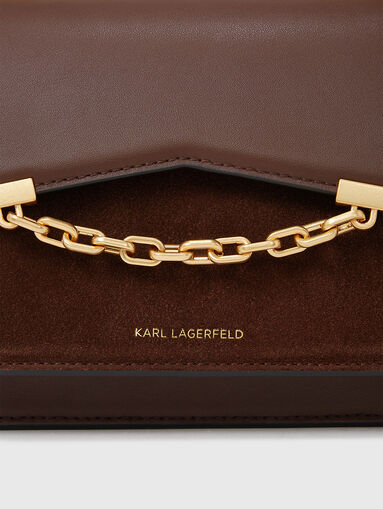 GRAINY crossbody bag with suede details - 4