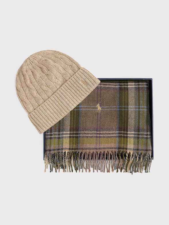 Wool scarf and hat set - 1